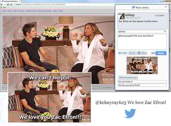 Add a caption to any TV screenshot